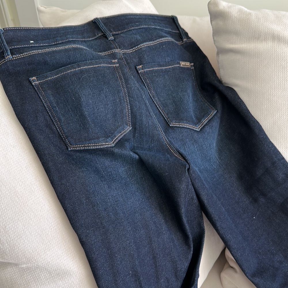 White House, Black market, women’s boot dark denim jean, size 4, like new!! - Picture 3 of 11